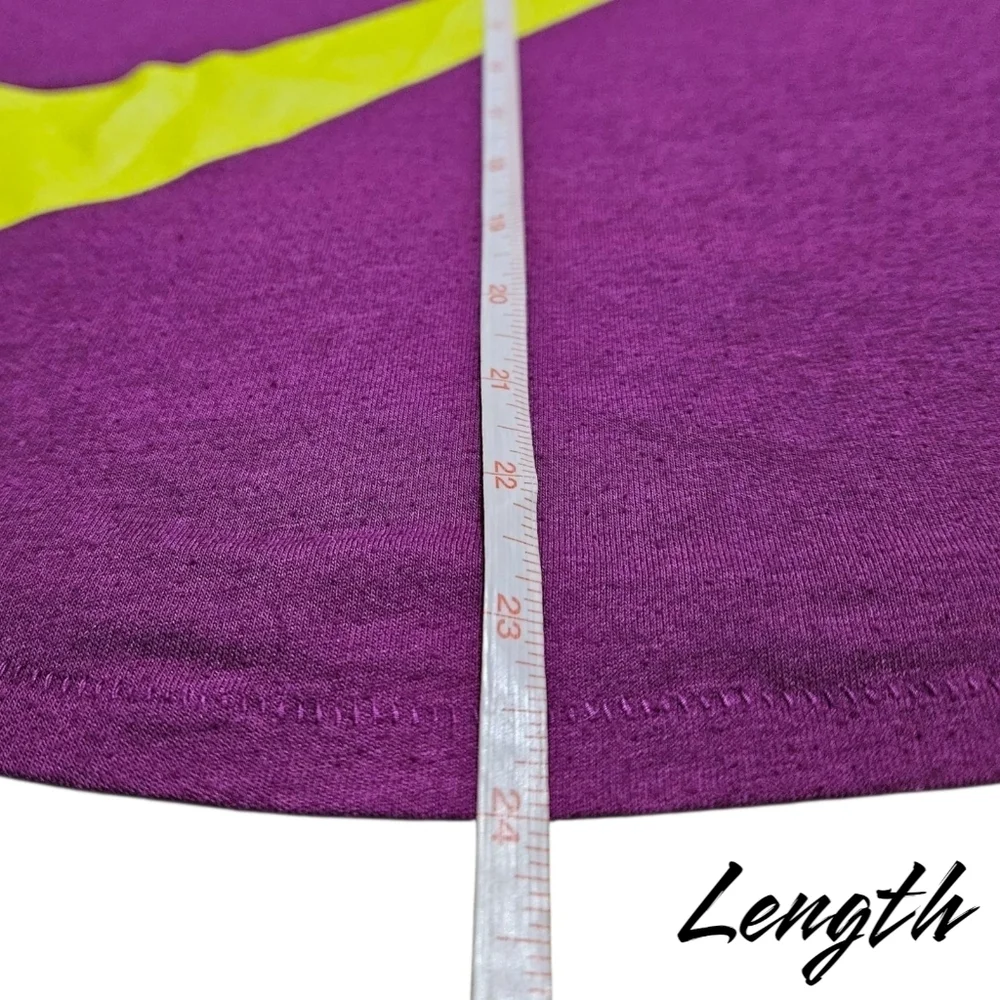 Nike XS Purple Racerback Tank Top Center Swoosh Fit XS/SM Cotton Blend Gym Cheer - Picture 9 of 9